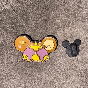 Disney Cogsworth beauty and the beast Mickey Ears Pin